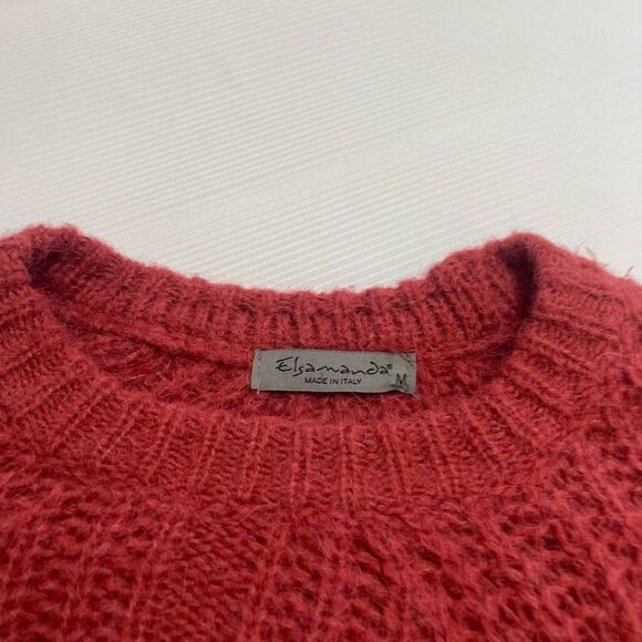 Elsamanda Italy Rust Red Sweater Size Medium - Picture 2 of 8